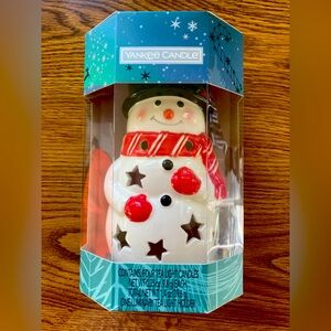 Yankee Candle Snowman Luminary NWT Price is FIRM No Offers Please